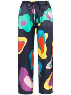 Mira Mikati брюки с абстрактным принтом и кулиской