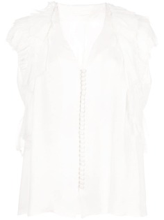 Jason Wu Collection блузка на пуговицах с оборками