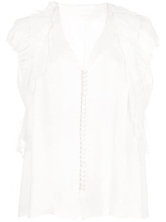 Jason Wu Collection блузка на пуговицах с оборками