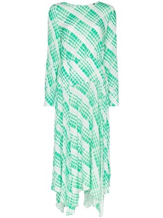 Rixo Elsa check print midi dress