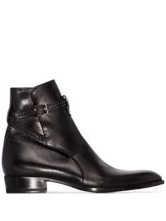 Saint Laurent ботинки Wyatt с пряжкой
