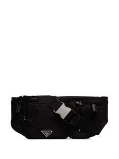 Prada logo plaque cross-body bag