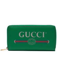Gucci кошелек с принтом логотипа