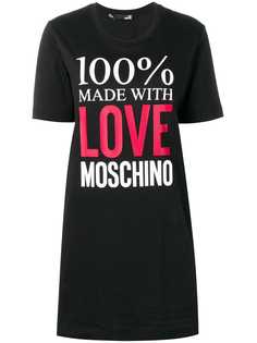 Love Moschino платье-футболка с логотипом