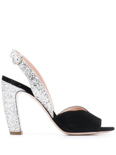 Miu Miu glitters detail sandals