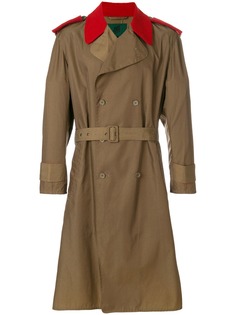 Jean Paul Gaultier Pre-Owned тренч с контрастными вставками