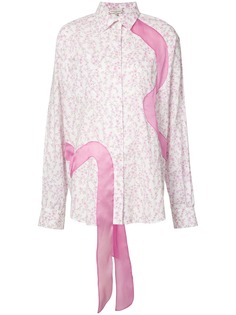 Natasha Zinko рубашка с длинной лентой