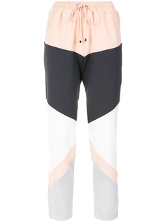 Olympiah panelled straight trousers