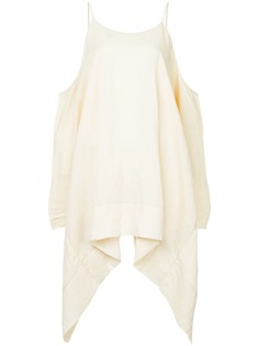 Uma Wang расклешенный топ с открытыми плечами