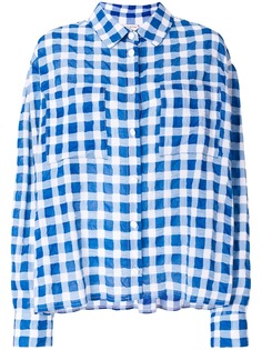 Natasha Zinko рубашка с узором в стиле оверсайз