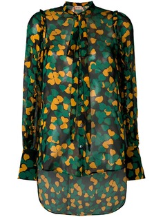 Nº21 полупрозрачный топ с цветочным рисунком