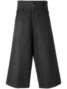Yohji Yamamoto Pre-Owned укороченные брюки с высокой талией