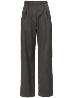 Wright Le Chapelain брюки с завышенной талией в полоску