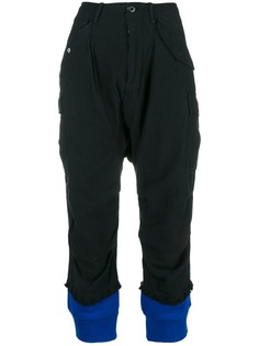 R13 cropped cargo trousers