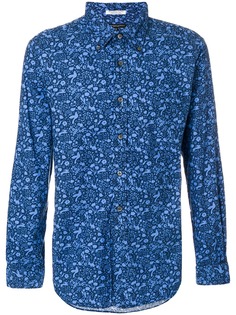 Engineered Garments рубашка с цветочным принтом