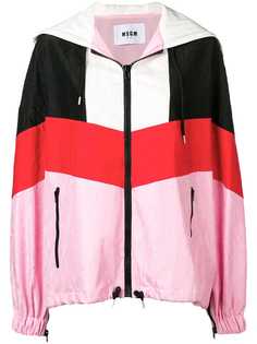 MSGM куртка дизайна "колор-блок"