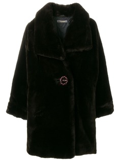 Issey Miyake Pre-Owned пальто из искусственного меха