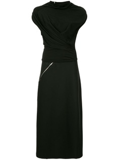 Comme Des Garçons Pre-Owned блузка с молнией и юбка