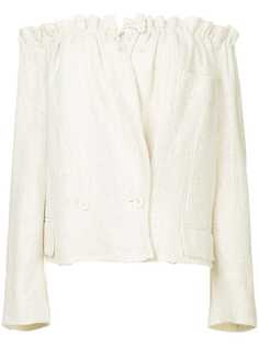 Comme Des Garçons Pre-Owned укороченный пиджак со спущенными плечами