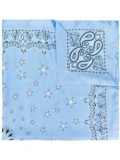 Amiri шарф со звездами и узором "пейсли"