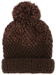 0711 pompom knit beanie