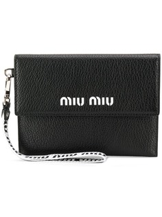Miu Miu кошелек-конверт с логотипом