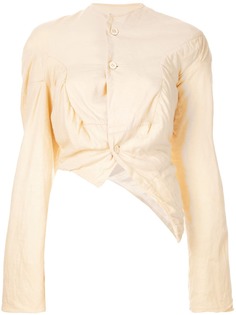 Comme Des Garçons Pre-Owned пиджак асимметричного кроя со сборками