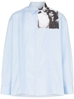 Raf Simons рубашка на пуговицах с фотопринтом