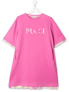 Emilio Pucci Junior платье-футболка с логотипом