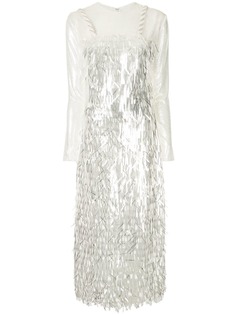 Sandra Mansour вечернее платье с декором