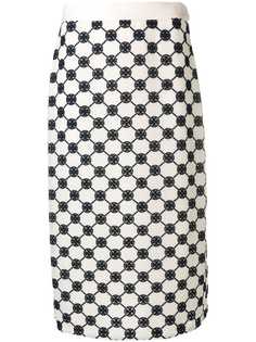 Tory Burch юбка миди с логотипом