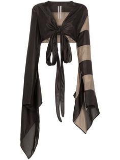 Rick Owens укороченный топ с запахом