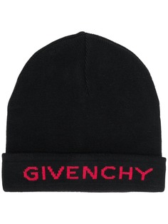 Givenchy logo beanie hat