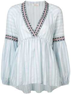 Lemlem блузка Nefasi в полоску с баской