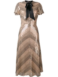 Temperley London платье миди Platinum