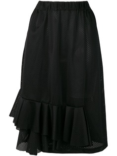 Comme Des Garçons Pre-Owned сетчатая юбка с оборками