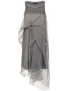 Uma Raquel Davidowicz платье миди Loren с драпировкой