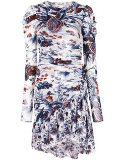 Diane von Furstenberg платье со сборками и цветочным принтом