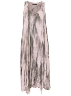 Uma Raquel Davidowicz платье миди Loreta с мятым эффектом