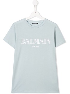 Balmain Kids футболка с логотипом