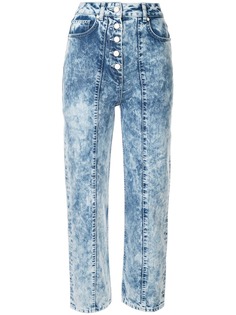 Aalto укороченные джинсы с принтом тай-дай