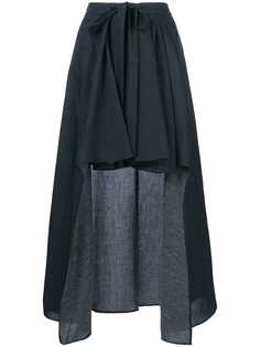 Chalayan асимметричная юбка с драпировкой