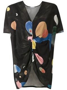 Mara Mac блузка с драпировкой и принтом