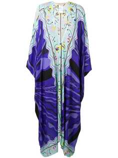 Emilio Pucci платье-пончо с узором
