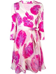 Diane von Furstenberg платье с запахом и цветочным принтом