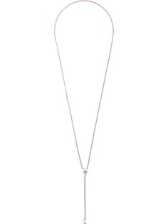 John Hardy серебряное колье Classic Chain Hammered Drop