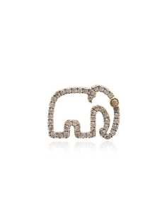 Yvonne Léon золотая серьга Elephant с бриллиантами