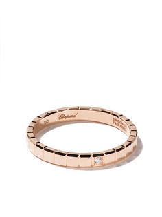 Chopard кольцо Ice Cube Pure из розового золота с бриллиантом