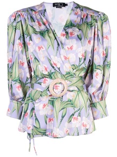 Patbo блузка с запахом и цветочным принтом