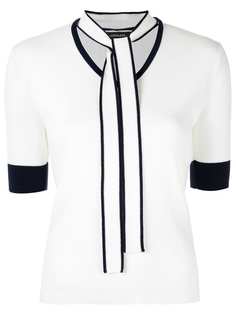 Loveless свитер с короткими рукавами и контрастной отделкой